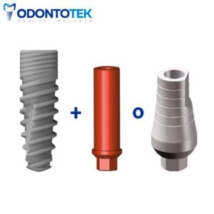 Spiral-Tek Implant + Pilar Recto o Calcinable - Hexágono Interno